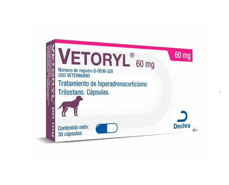 Vetoryl Capsulas 60 mg ( Trilostano) 30 Cápsulas